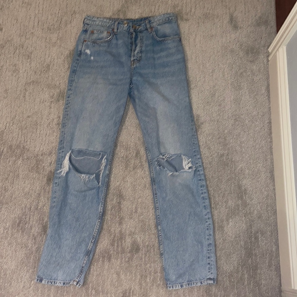 h&m distressed jeans